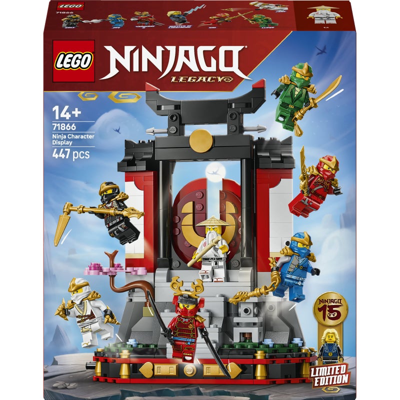 LEGO NINJAGO Ninja Character Display 15th Anniversary 71866 Building Toy Set (447 Pieces) - Image 2